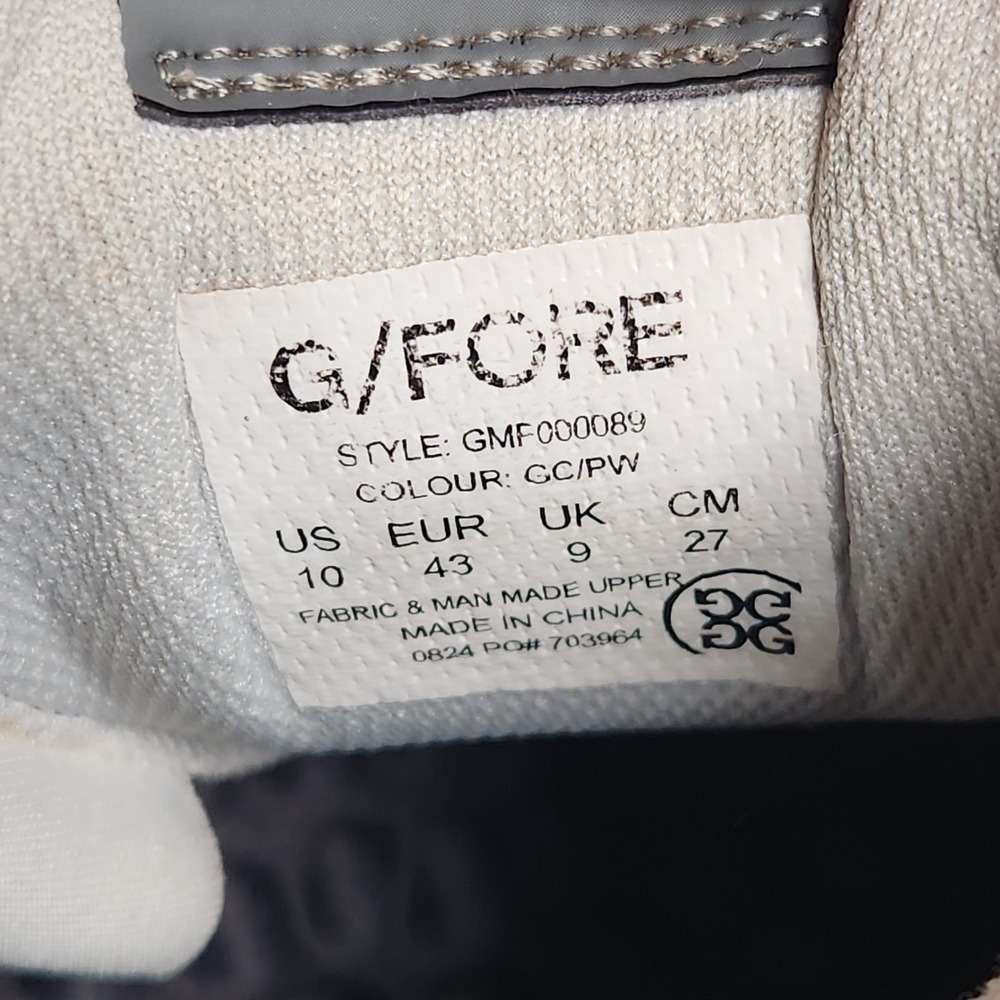 G/FORE Golf Shoes Mens 10 White Gray Camo MG4X2 Hybrid GMF000089-GC/PW - Picture 13 of 13